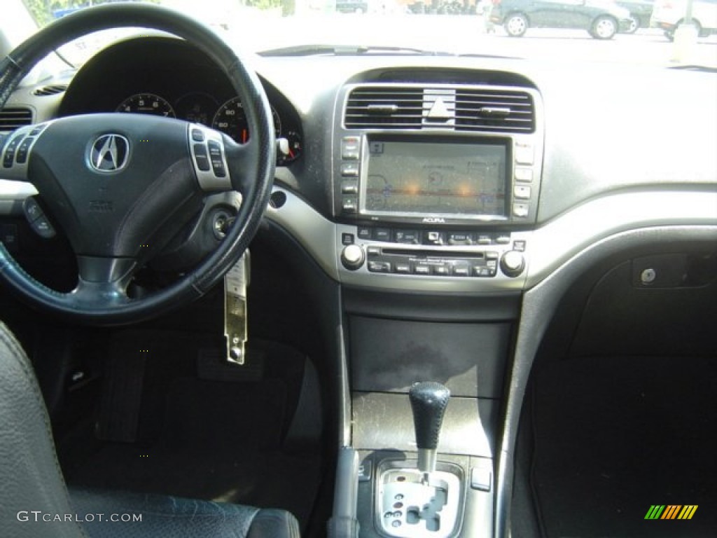 2005 Acura TSX Sedan Ebony Dashboard Photo #71391766