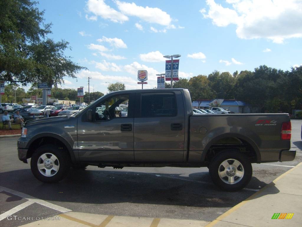 2005 F150 FX4 SuperCrew 4x4 - Dark Shadow Grey Metallic / Black photo #6