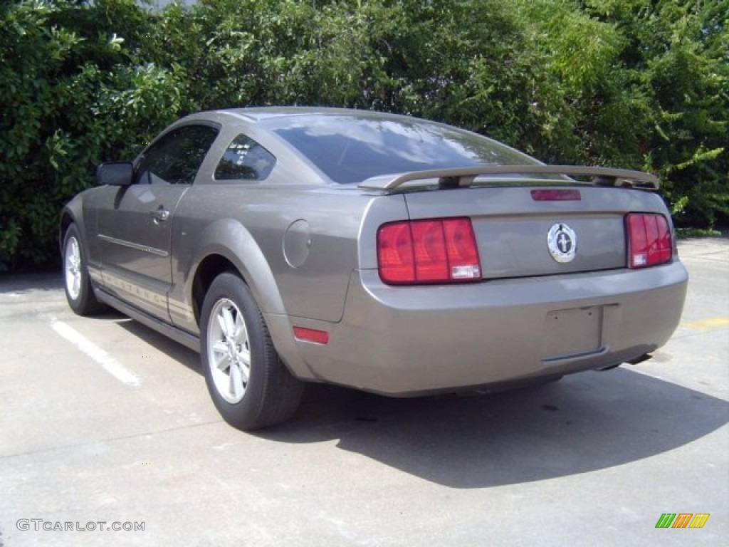 2005 Mustang V6 Deluxe Coupe - Mineral Grey Metallic / Medium Parchment photo #8