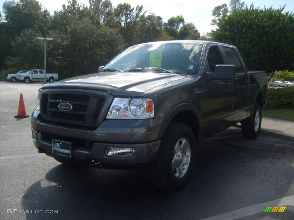 2005 F150 FX4 SuperCrew 4x4 - Dark Shadow Grey Metallic / Black photo #7