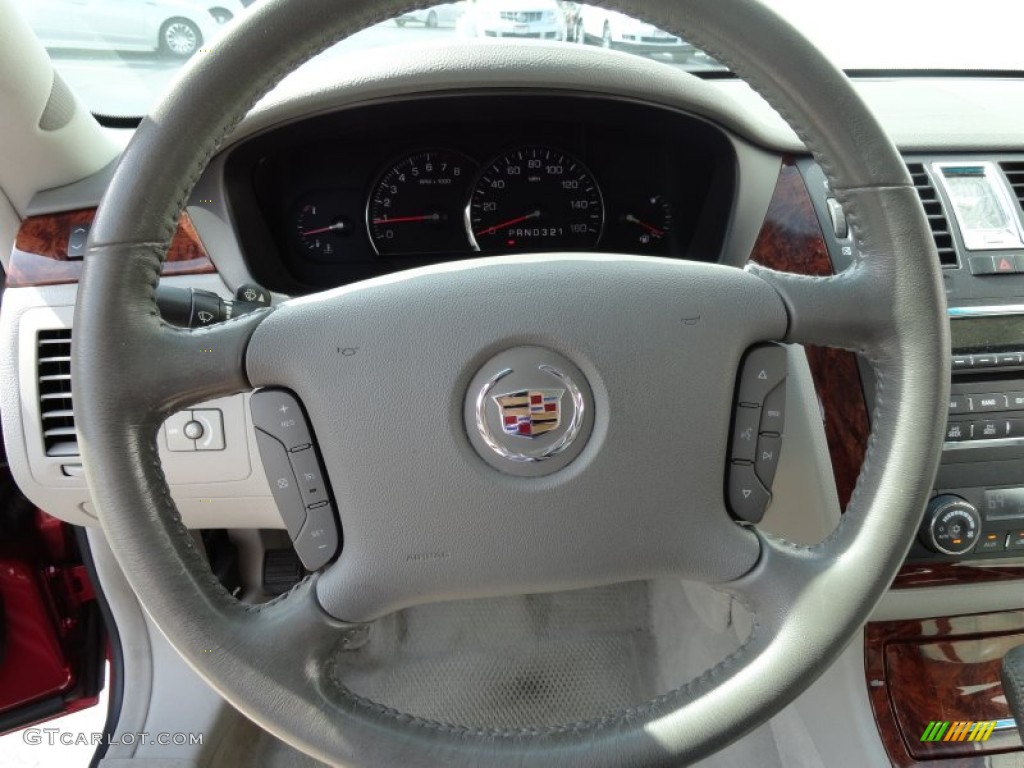 2006 Cadillac DTS Luxury Titanium Steering Wheel Photo #71392695