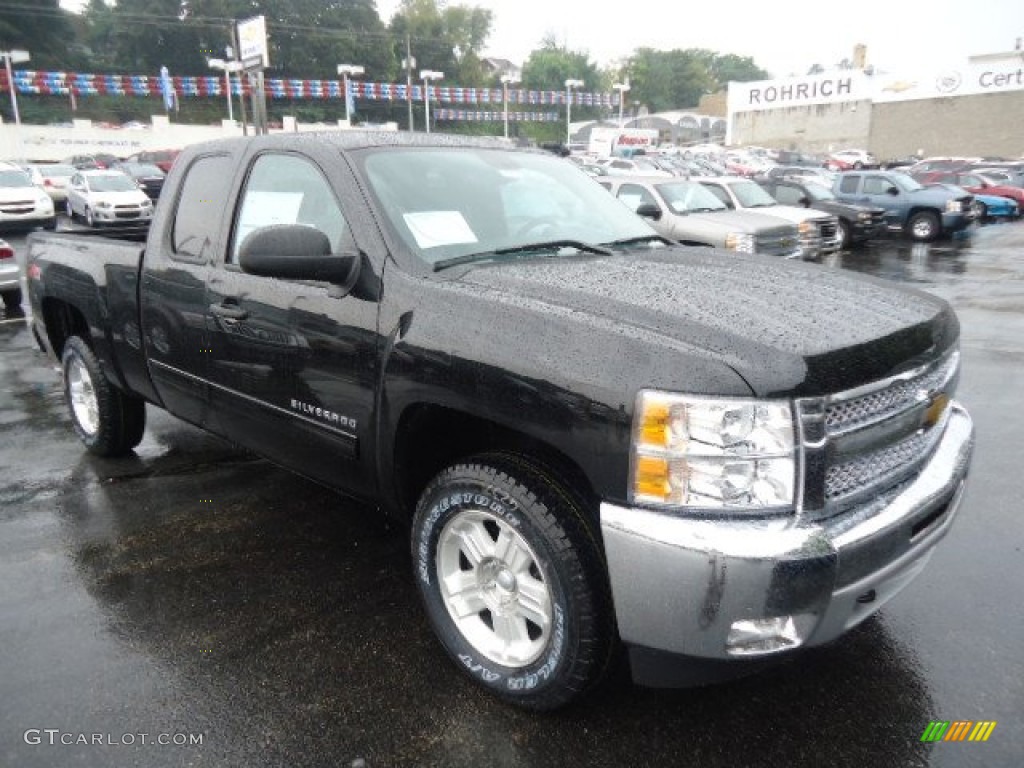 2013 Silverado 1500 LT Extended Cab 4x4 - Black / Ebony photo #7