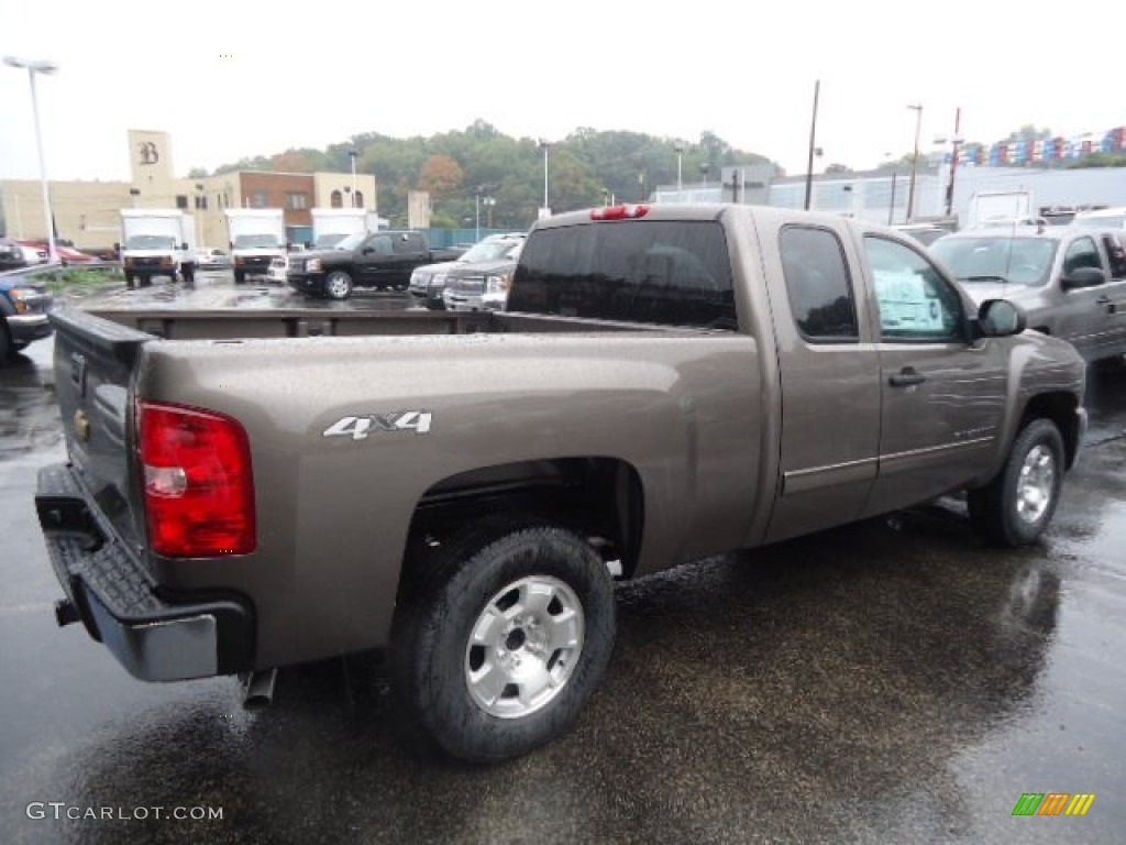 2013 Silverado 1500 LT Extended Cab 4x4 - Mocha Steel Metallic / Ebony photo #4