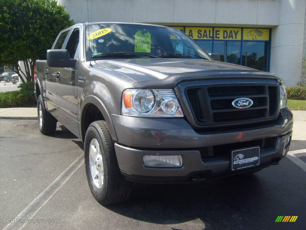 2005 F150 FX4 SuperCrew 4x4 - Dark Shadow Grey Metallic / Black photo #9