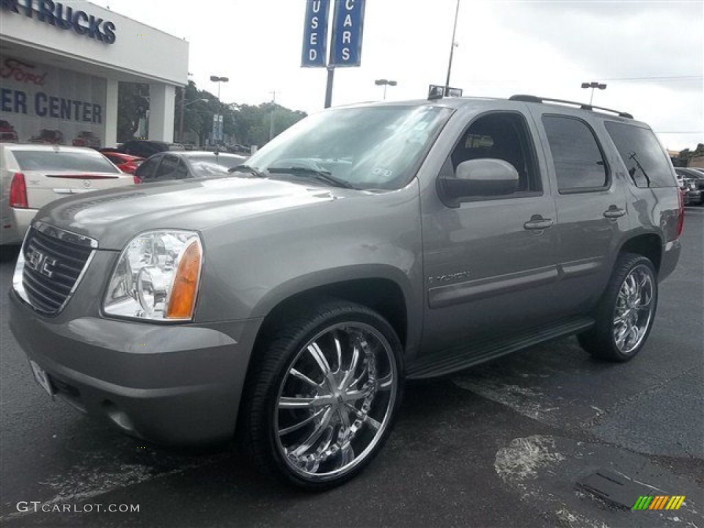 2007 Yukon SLE - Steel Gray Metallic / Ebony Black photo #8