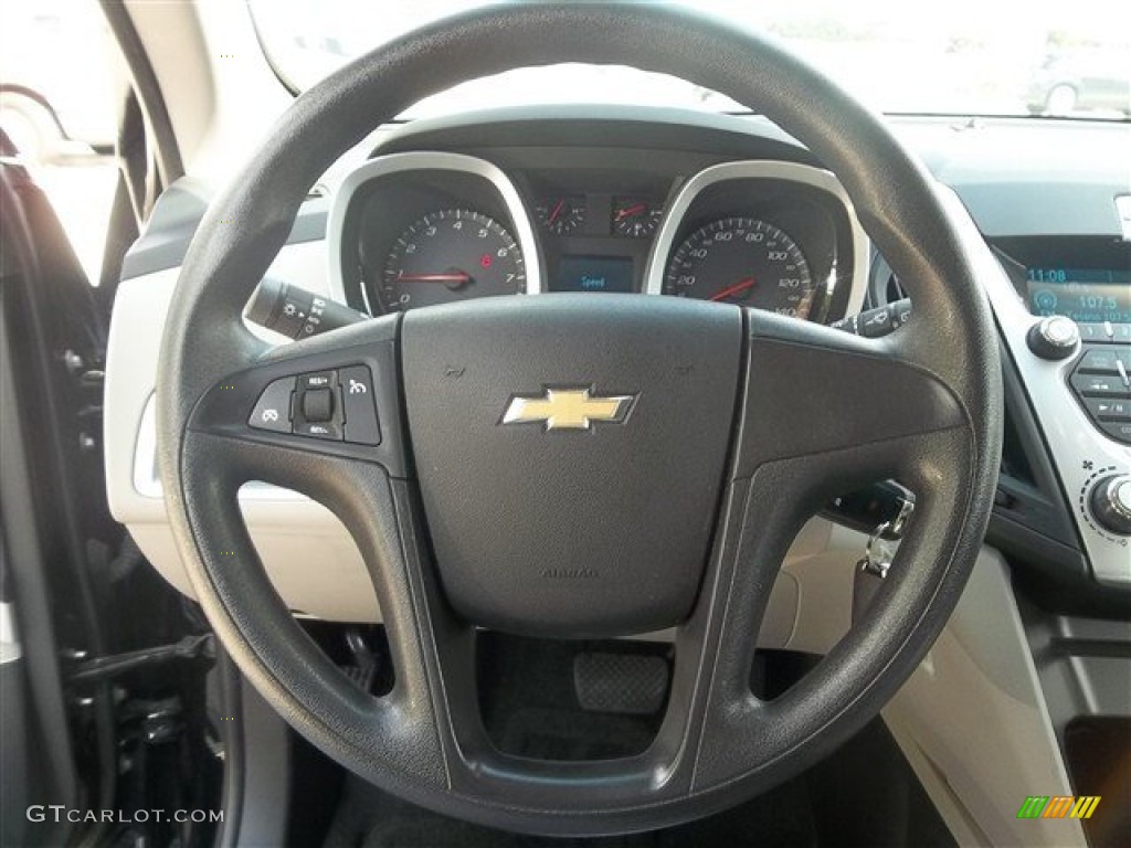 2011 Chevrolet Equinox LS Light Titanium/Jet Black Steering Wheel Photo #71395678