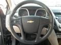 Light Titanium/Jet Black 2011 Chevrolet Equinox LS Steering Wheel