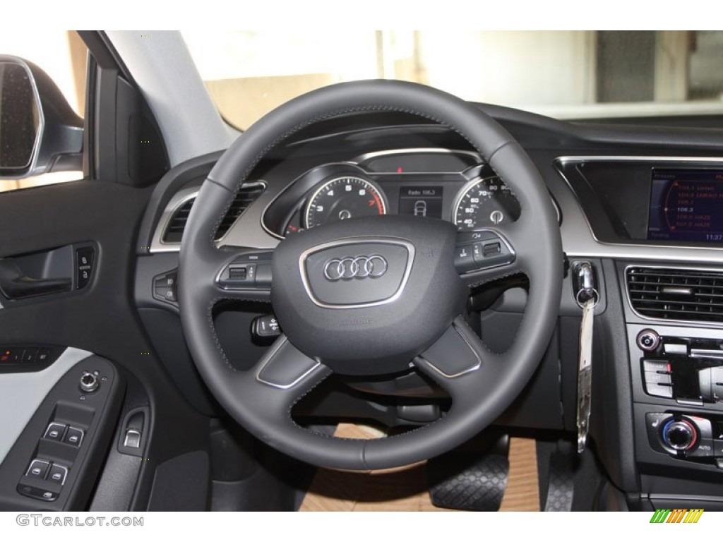 2013 Audi Allroad 2.0T quattro Avant Titanium Gray Steering Wheel Photo #71396029