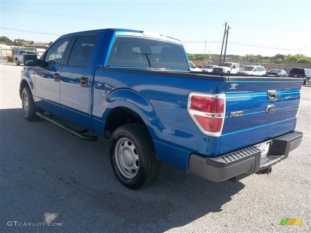 2010 F150 XL SuperCrew - Blue Flame Metallic / Medium Stone photo #5