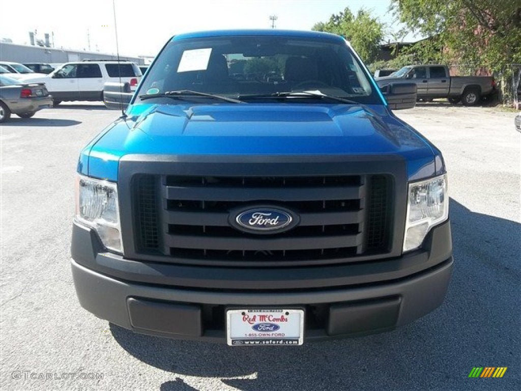 2010 F150 XL SuperCrew - Blue Flame Metallic / Medium Stone photo #8