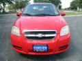 2007 Victory Red Chevrolet Aveo LS Sedan  photo #2