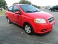 2007 Victory Red Chevrolet Aveo LS Sedan  photo #3