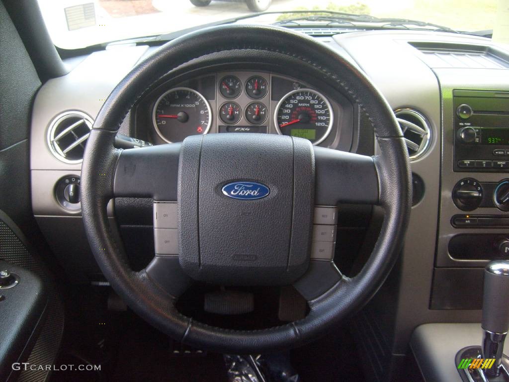 2005 F150 FX4 SuperCrew 4x4 - Dark Shadow Grey Metallic / Black photo #20