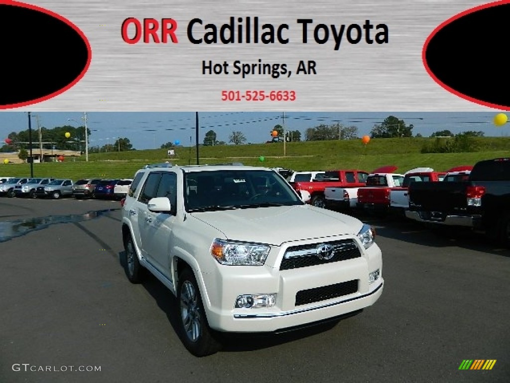 2013 4Runner Limited - Blizzard White Pearl / Black Leather photo #1