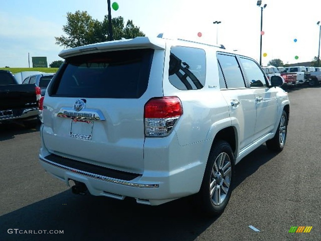 2013 4Runner Limited - Blizzard White Pearl / Black Leather photo #3