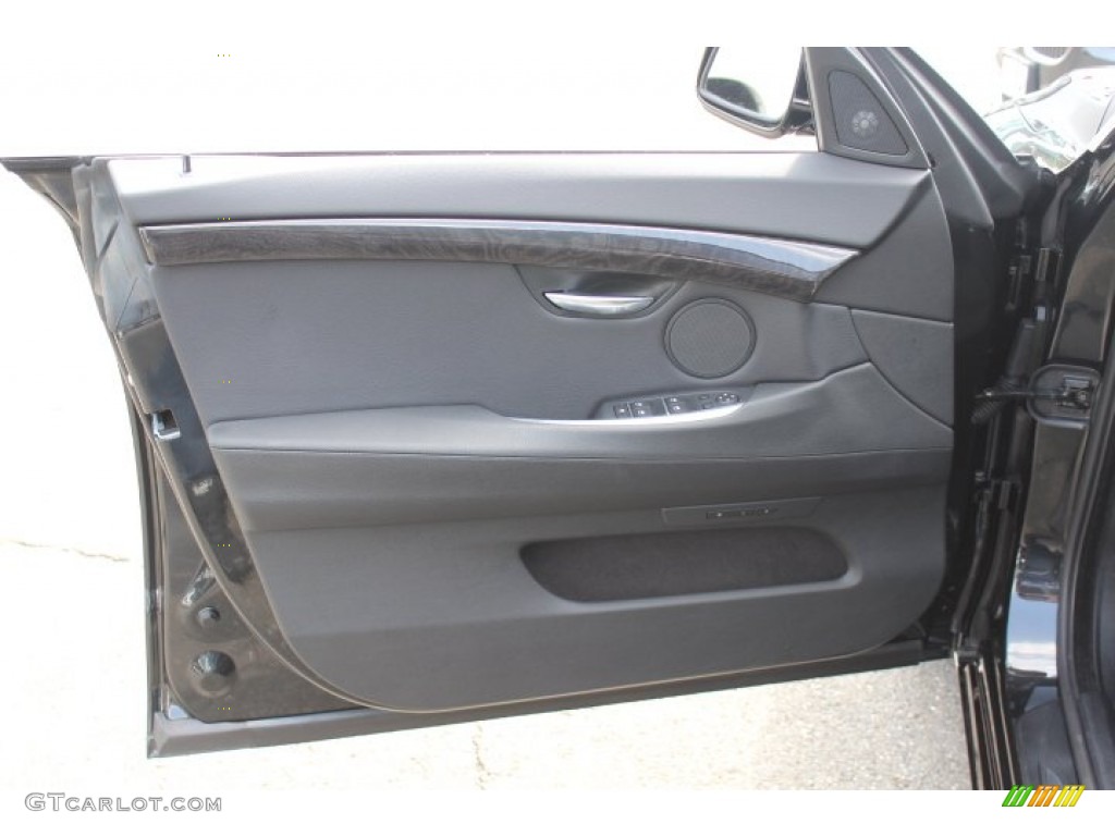 2012 BMW 5 Series 550i xDrive Gran Turismo Black Door Panel Photo #71399548