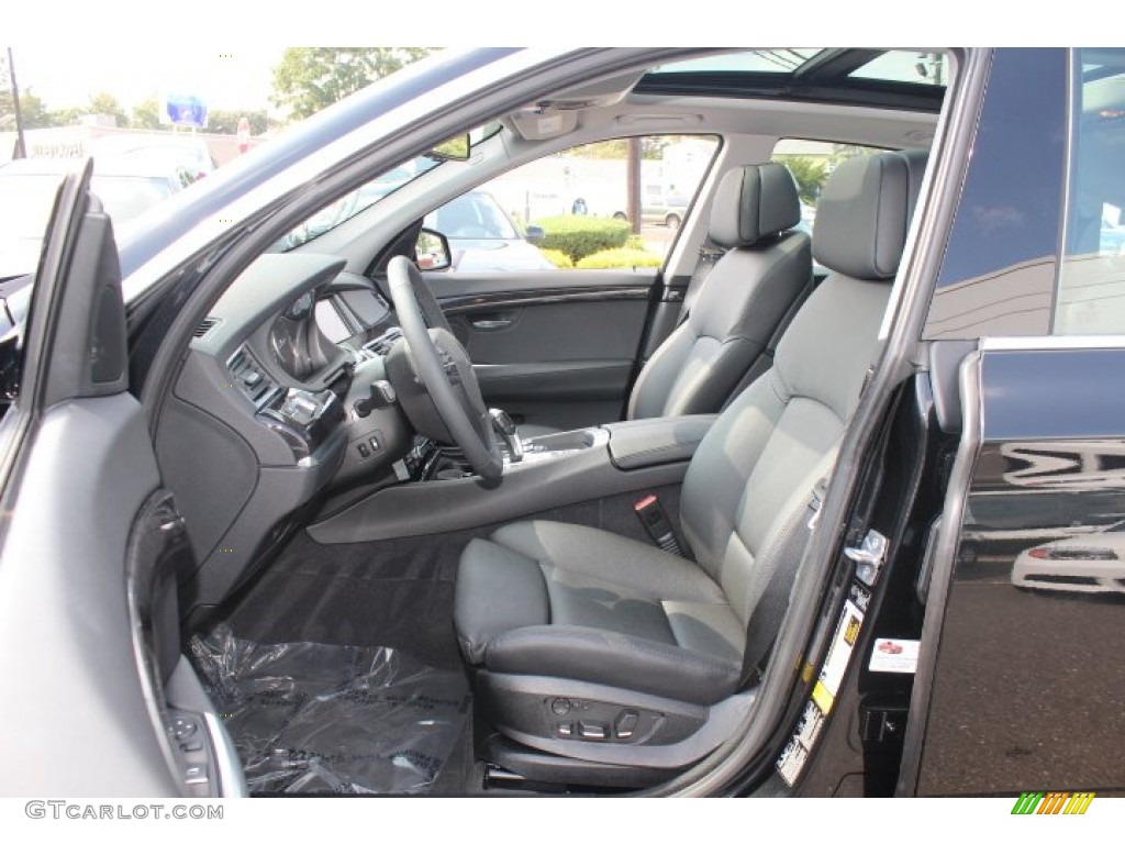 Black Interior 2012 BMW 5 Series 550i xDrive Gran Turismo Photo #71399563