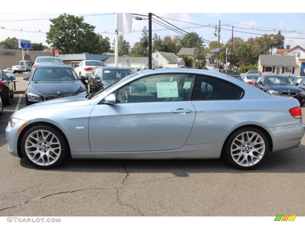 2009 3 Series 328i Coupe - Blue Water Metallic / Grey photo #8