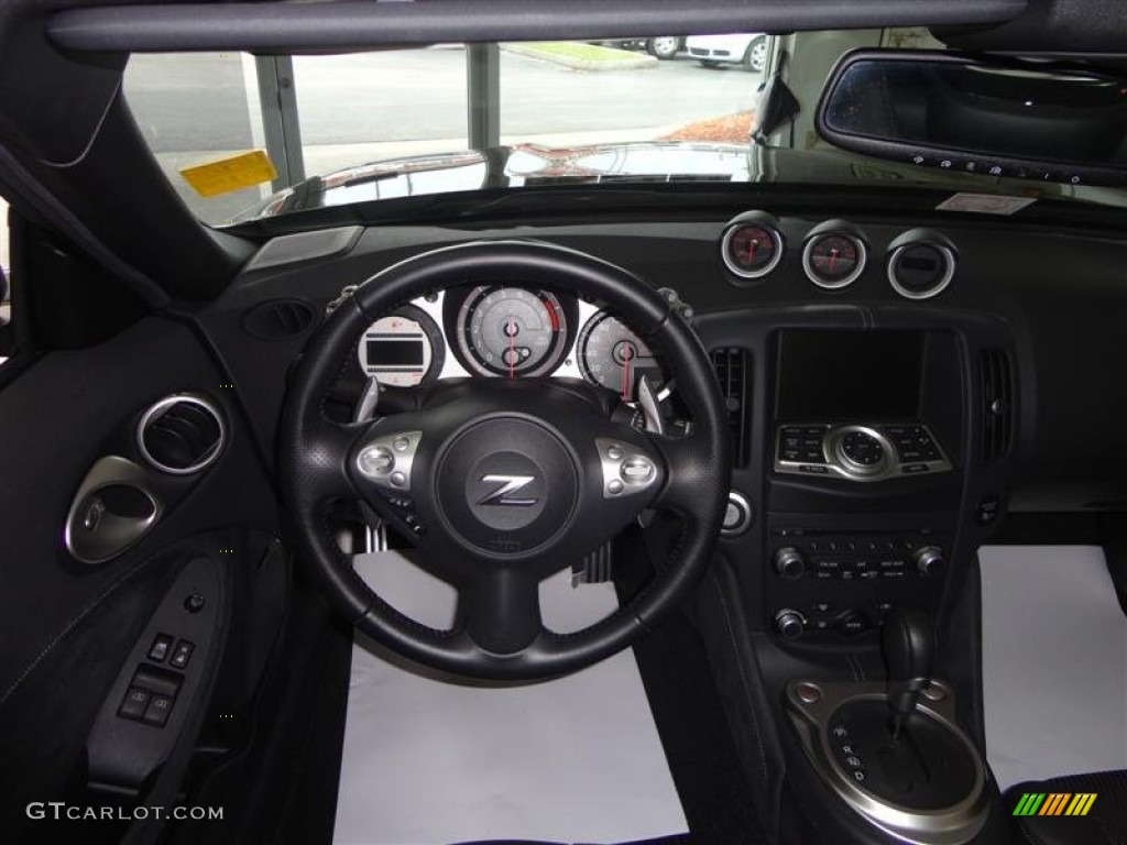 2010 370Z Touring Roadster - Magnetic Black / Black Leather photo #5