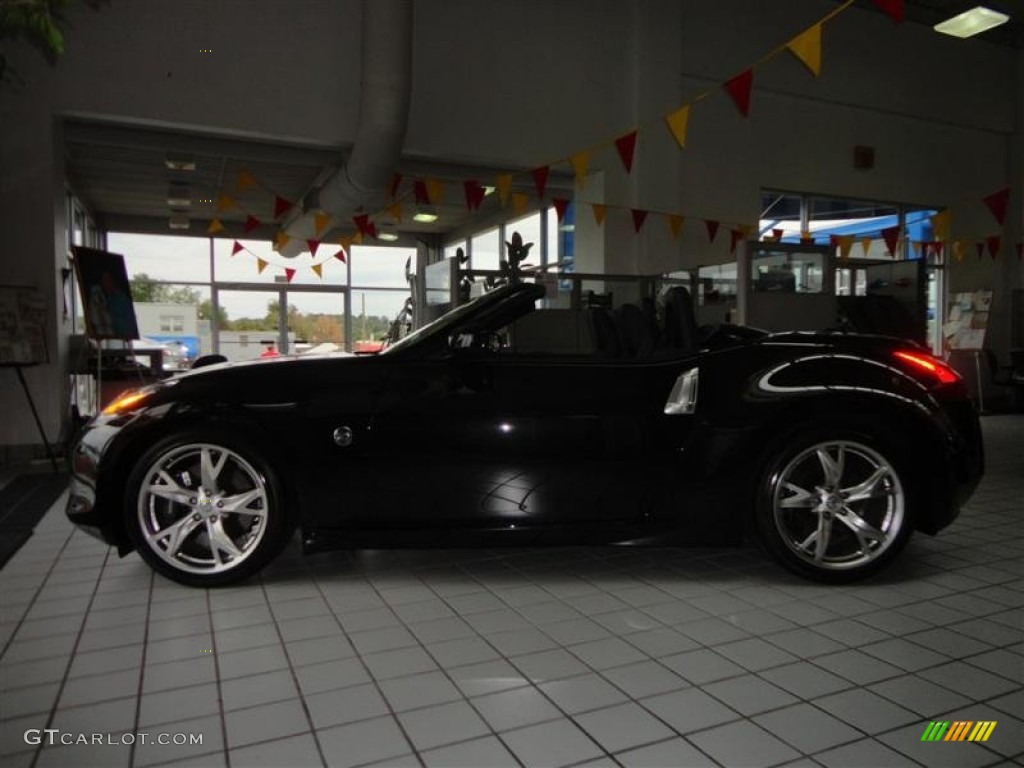 2010 370Z Touring Roadster - Magnetic Black / Black Leather photo #9