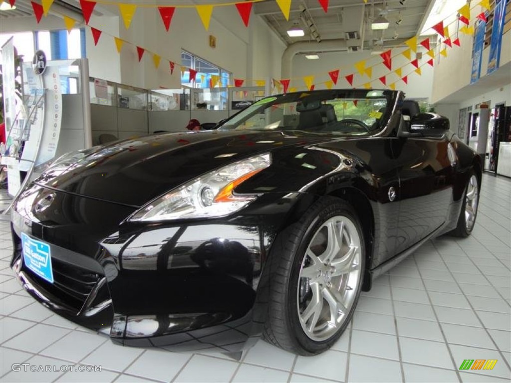 2010 370Z Touring Roadster - Magnetic Black / Black Leather photo #10