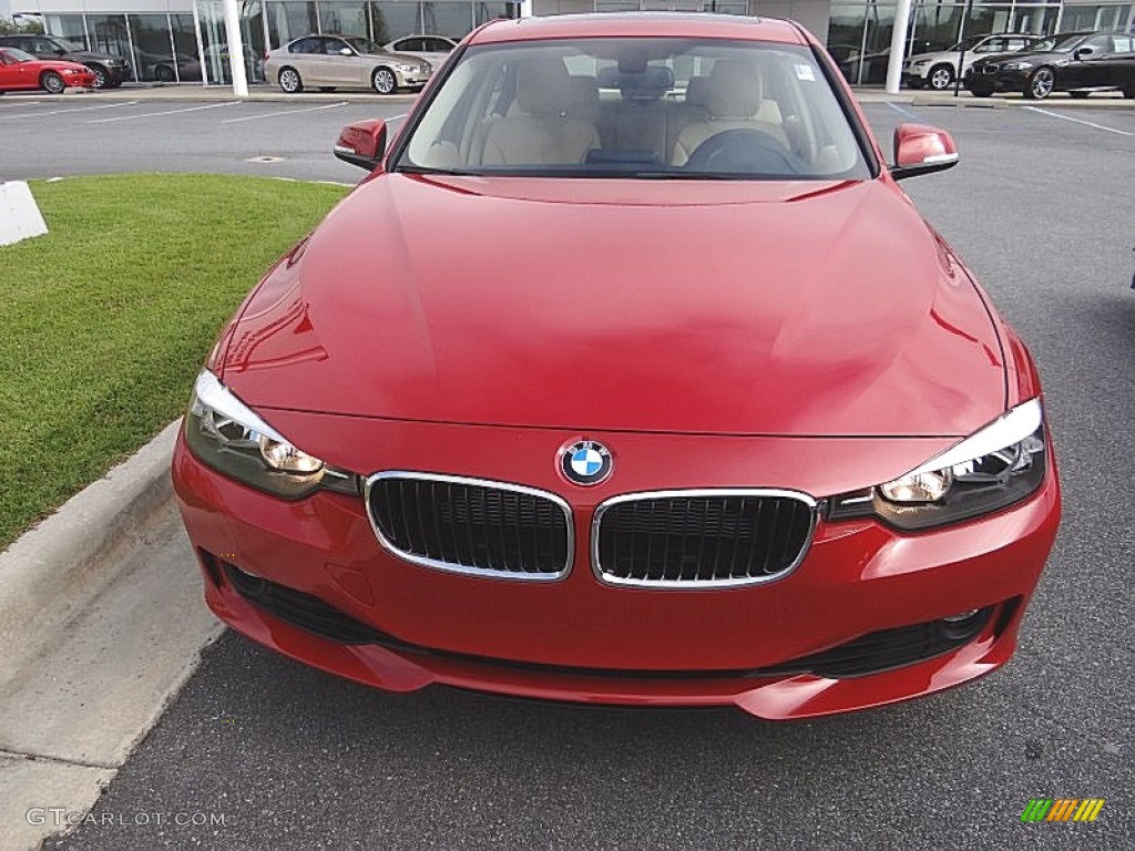 2013 3 Series 328i Sedan - Melbourne Red Metallic / Venetian Beige photo #3