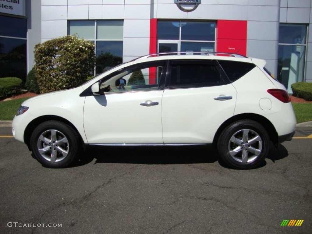 2009 Murano SL AWD - Glacier Pearl / Beige photo #3