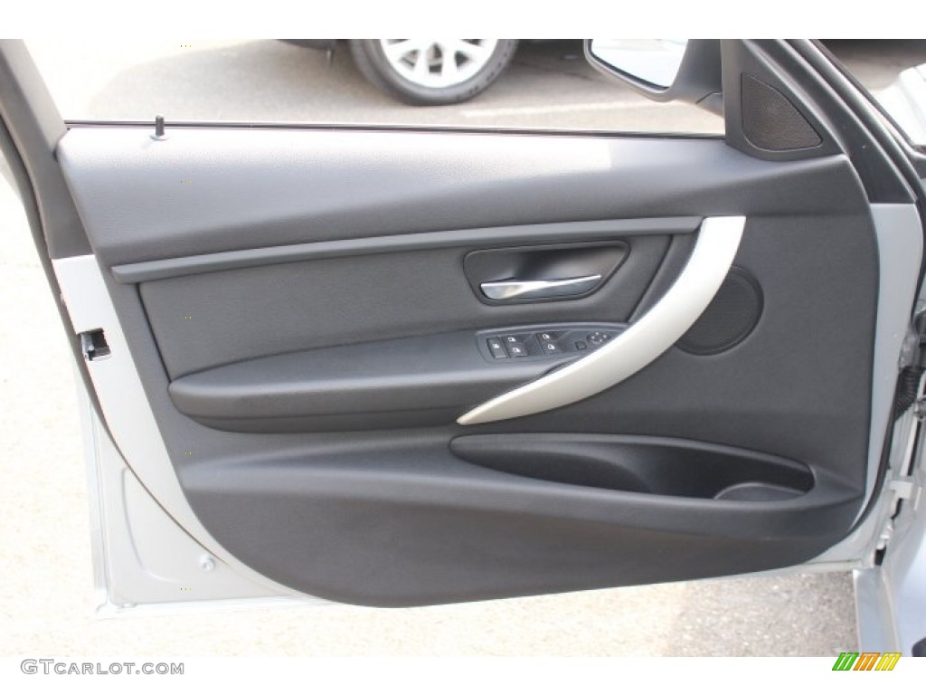 2012 BMW 3 Series 328i Sedan Black Door Panel Photo #71402179