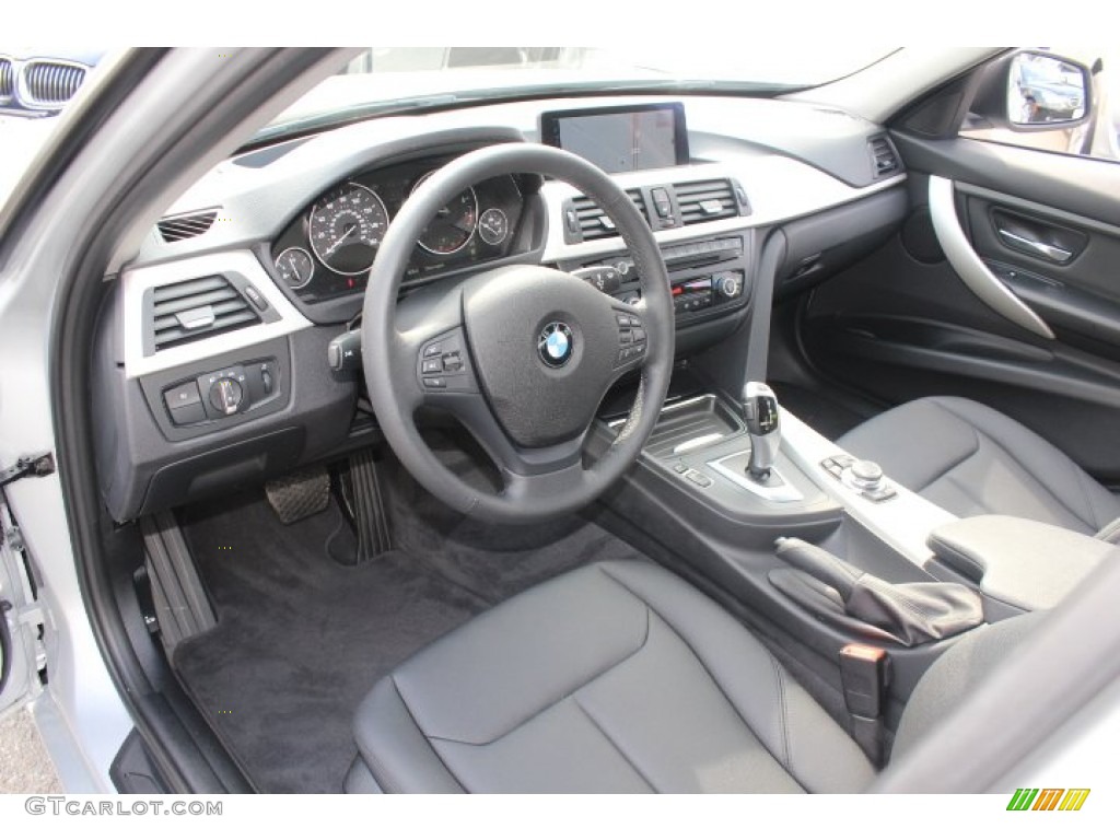 Black Interior 2012 BMW 3 Series 328i Sedan Photo #71402188