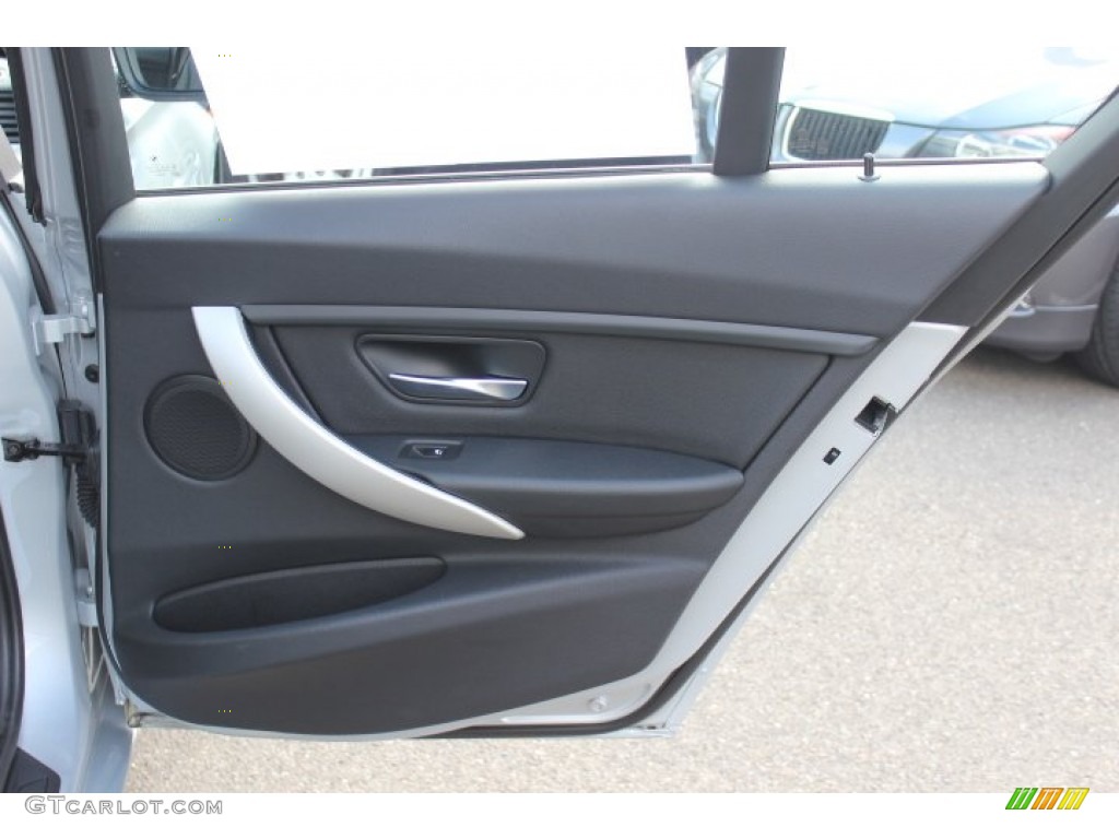 2012 BMW 3 Series 328i Sedan Black Door Panel Photo #71402305