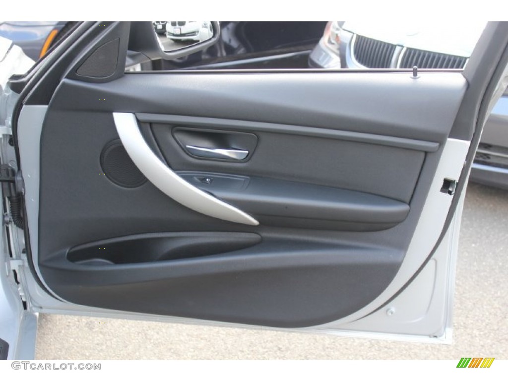 2012 BMW 3 Series 328i Sedan Black Door Panel Photo #71402323