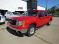 2008 Fire Red GMC Sierra 1500 SLE Crew Cab  photo #2