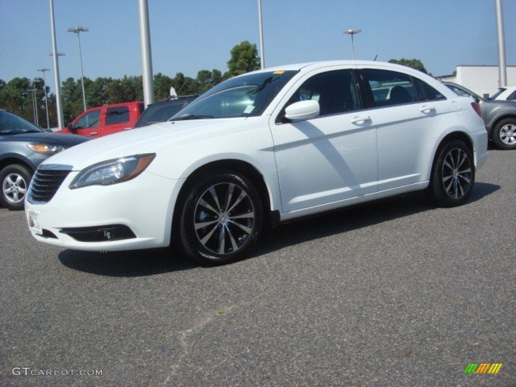 2012 200 S Sedan - Bright White / Black photo #2