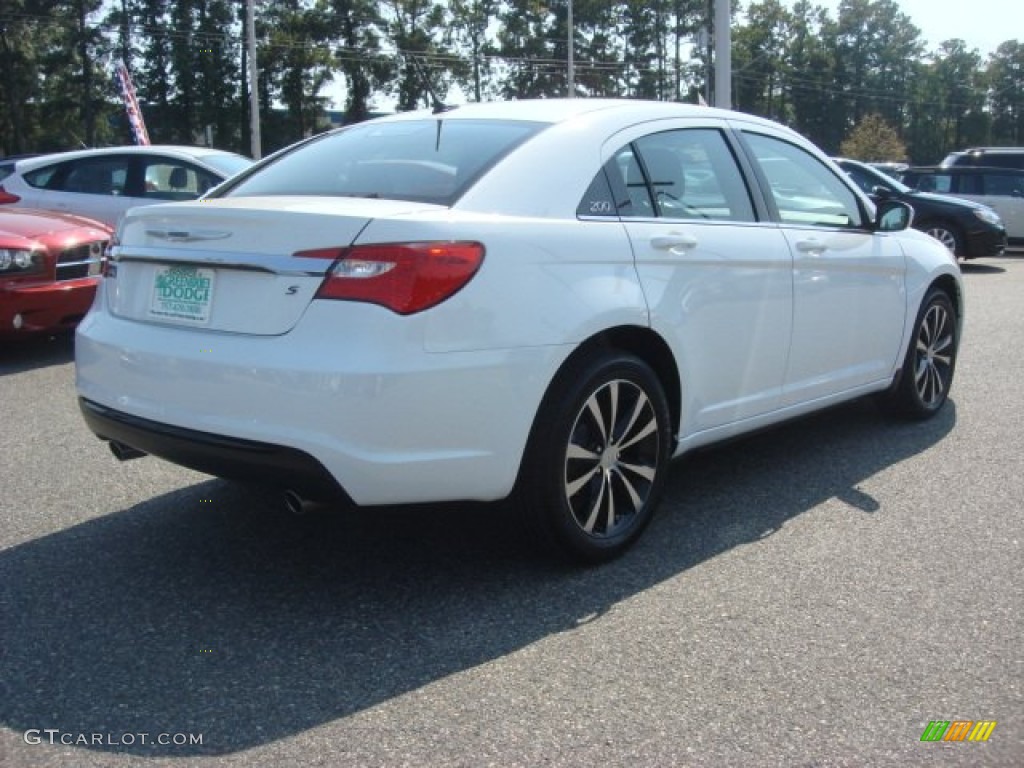 2012 200 S Sedan - Bright White / Black photo #5