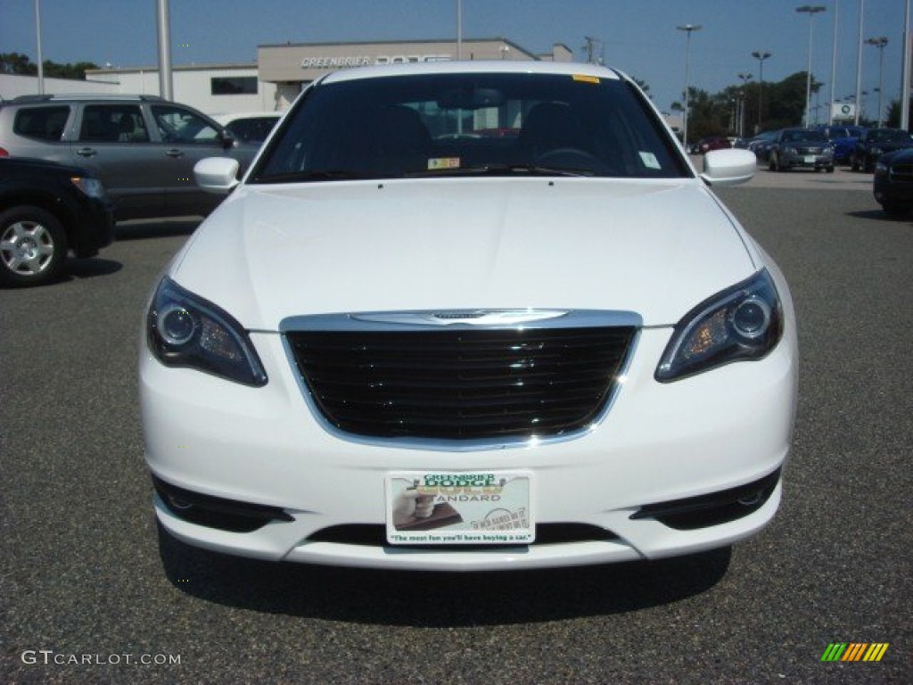 2012 200 S Sedan - Bright White / Black photo #8