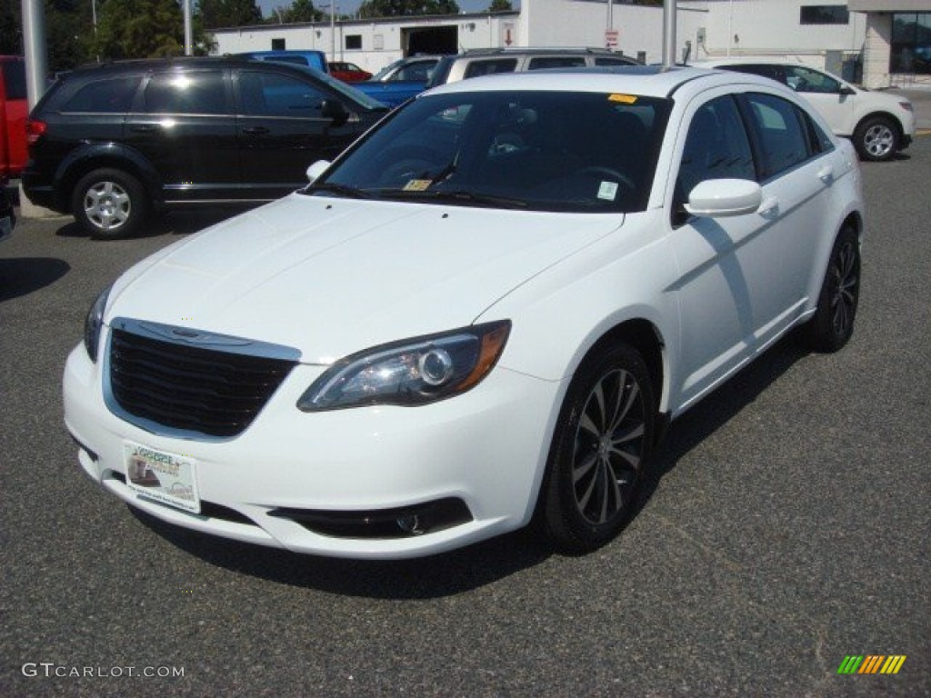 2012 200 S Sedan - Bright White / Black photo #9