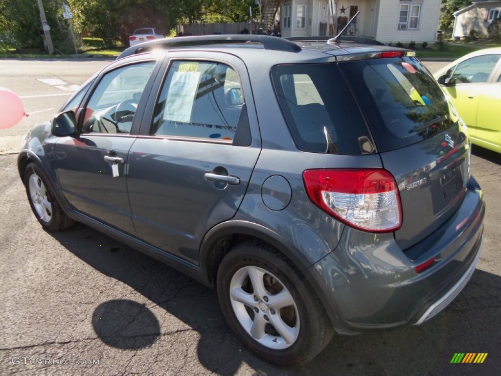 2009 SX4 Crossover Technology AWD - Azure Gray Metallic / Black photo #5