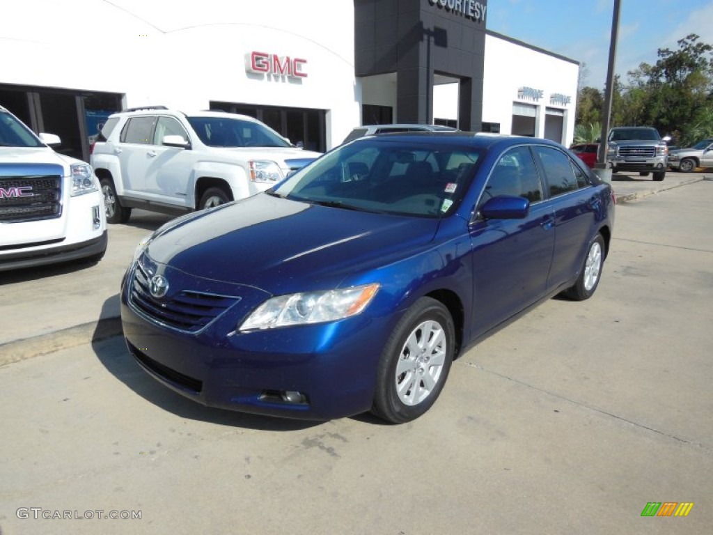 2008 Camry XLE V6 - Blue Ribbon Metallic / Ash photo #2