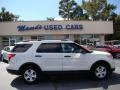 2011 White Suede Ford Explorer FWD  photo #1