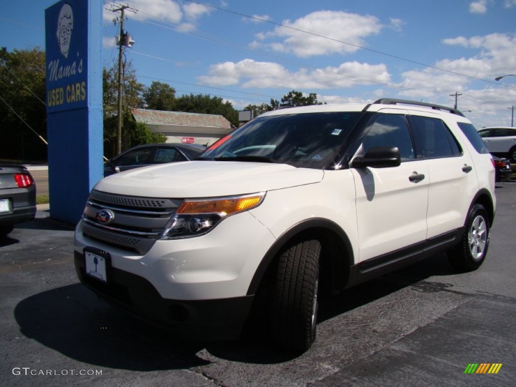 2011 Explorer FWD - White Suede / Medium Light Stone photo #26