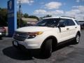 2011 White Suede Ford Explorer FWD  photo #26