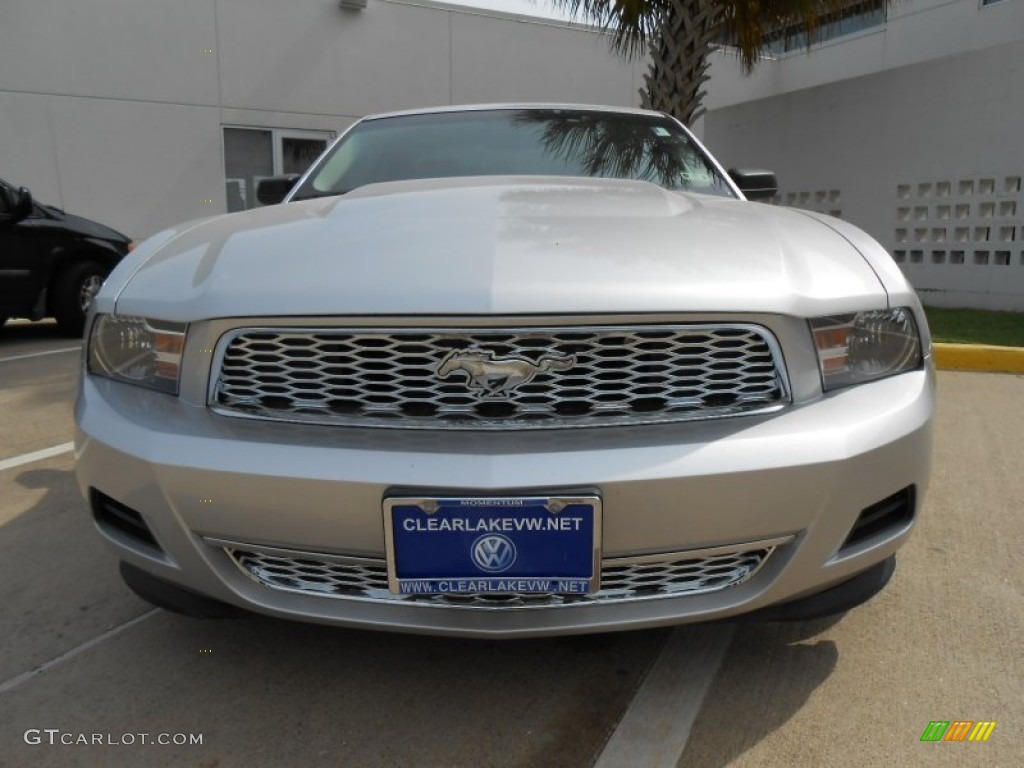 2011 Mustang V6 Premium Coupe - Ingot Silver Metallic / Stone photo #2