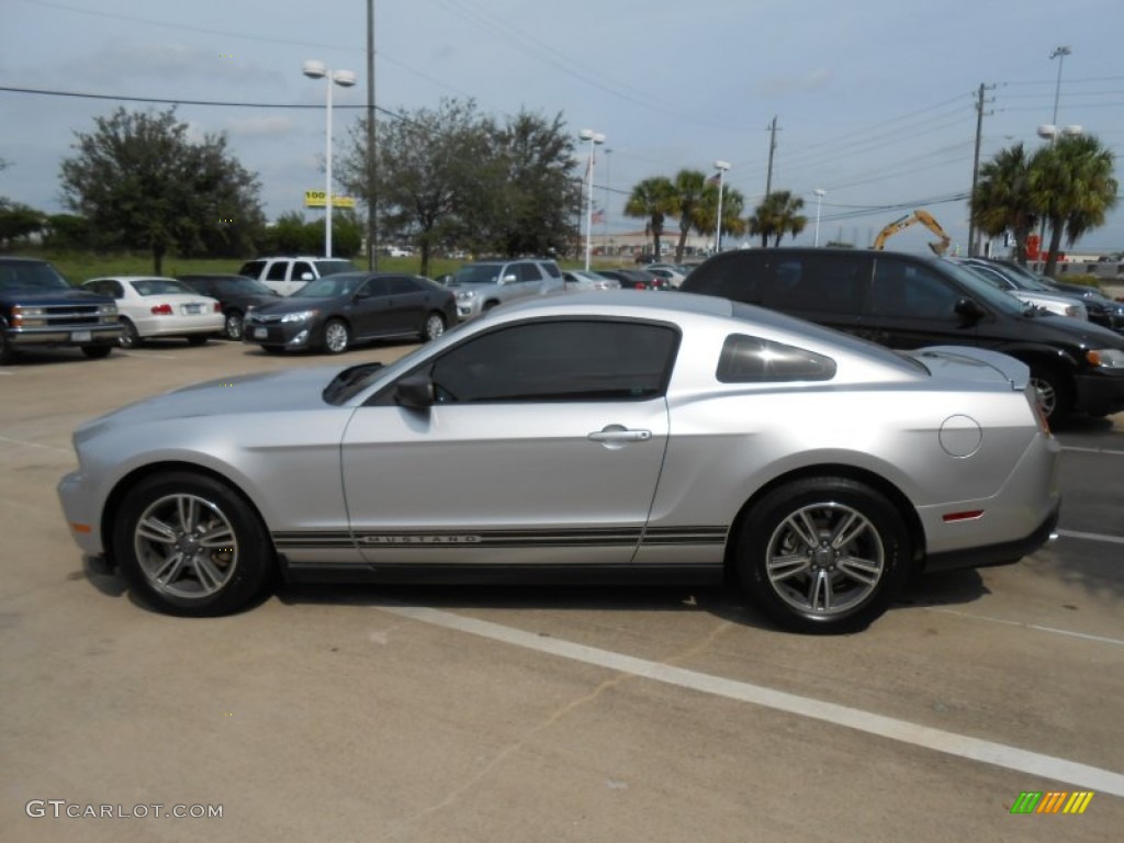 2011 Mustang V6 Premium Coupe - Ingot Silver Metallic / Stone photo #4