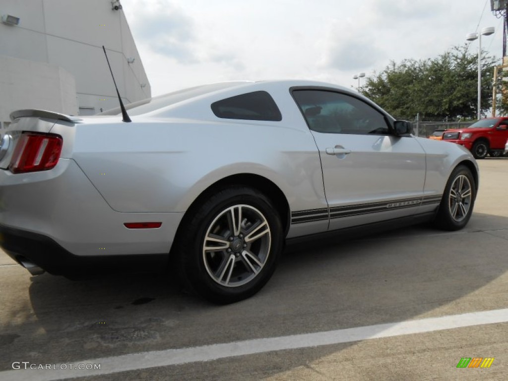 2011 Mustang V6 Premium Coupe - Ingot Silver Metallic / Stone photo #7