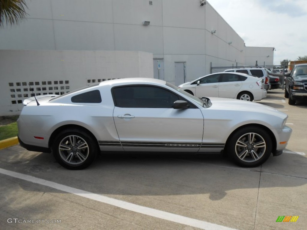 2011 Mustang V6 Premium Coupe - Ingot Silver Metallic / Stone photo #8
