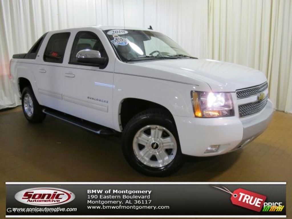 2010 Avalanche LT 4x4 - Summit White / Dark Titanium/Light Titanium photo #1