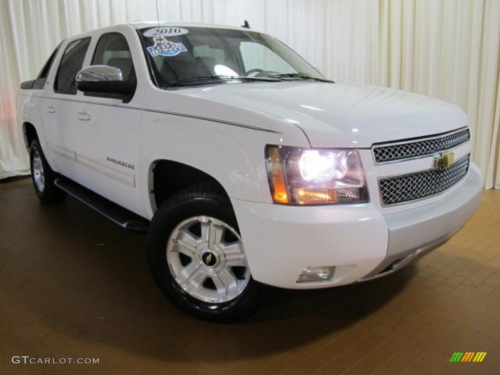 Summit White 2010 Chevrolet Avalanche LT 4x4 Exterior Photo #71405896