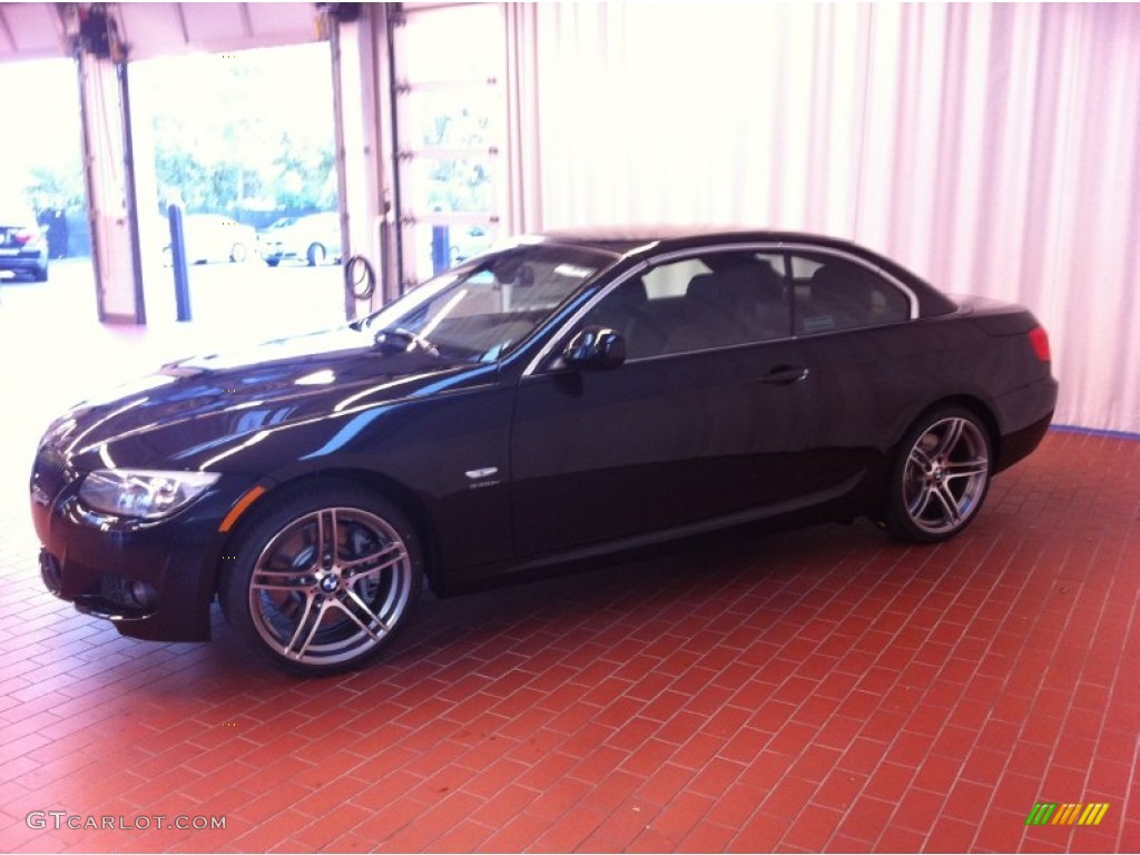 2013 3 Series 335is Convertible - Black Sapphire Metallic / Black photo #5
