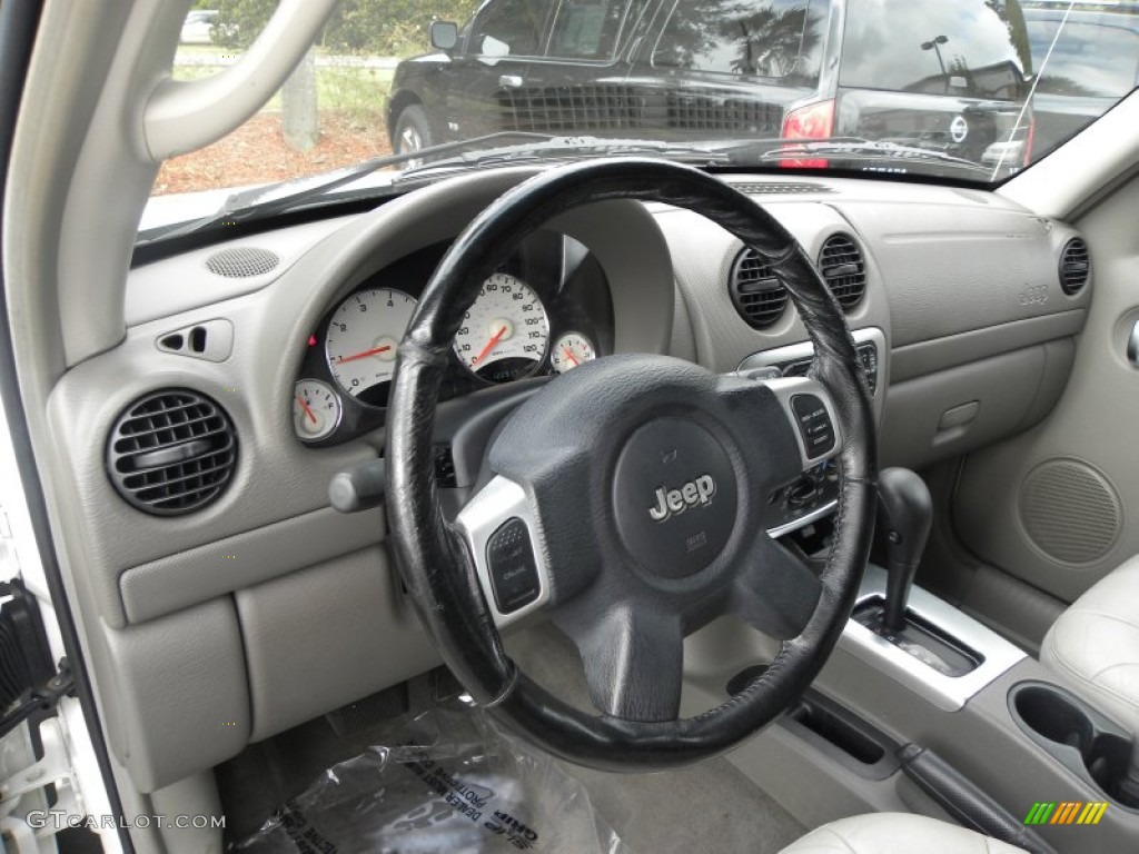 2002 Jeep Liberty Limited Taupe Steering Wheel Photo #71406787