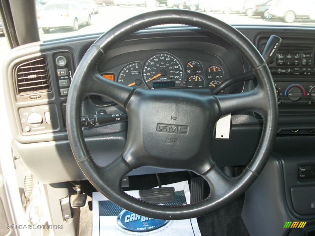 2002 Sierra 1500 SLT Extended Cab 4x4 - Summit White / Graphite photo #13